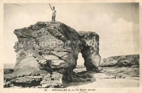 AK / Ansichtskarte Prefailles La Roche percee Felsformation Prefailles