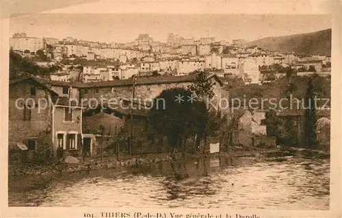 AK / Ansichtskarte Thiers Vue generale de la Durolle Thiers