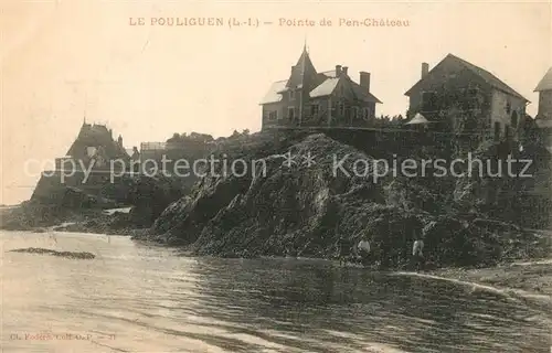 AK / Ansichtskarte Le_Pouliguen Pointe de Pen Chateau Le_Pouliguen