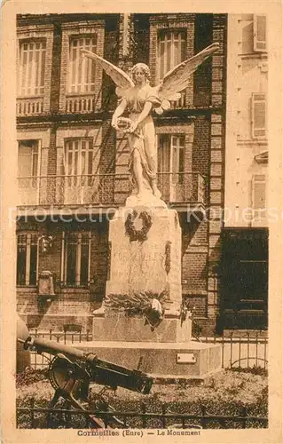 AK / Ansichtskarte Cormeilles_Eure Le Monument Statue Canon Cormeilles_Eure