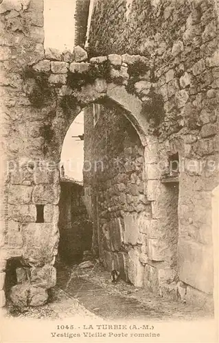 AK / Ansichtskarte La_Turbie Vestiges vieille porte romaine La_Turbie