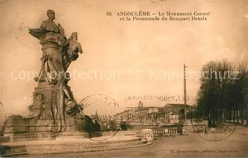 Angouleme Monument Carnot Promenade du Rempart Desaix Angouleme