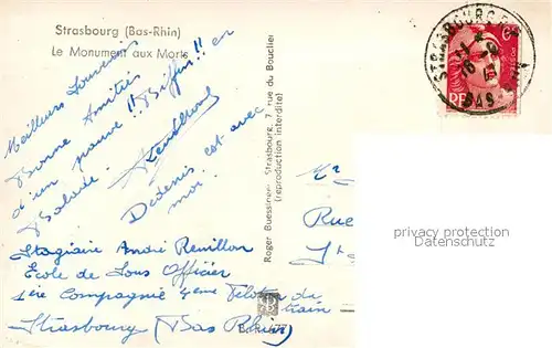 Strasbourg_Alsace Monument aux Morts Kriegerdenkmal Strasbourg Alsace