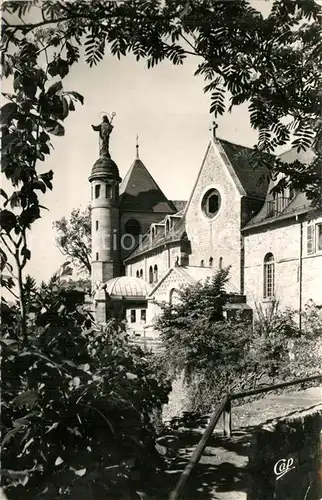 Mont Sainte Odile_Mont Ste Odile Echappee vers la Tour et la Statue de Sainte Odile benissant l Alsace Mont Sainte Odile