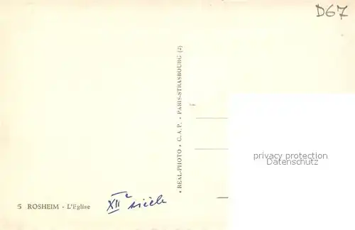 Rosheim_Elsass_Lothringen Eglise Rosheim_Elsass_Lothringen