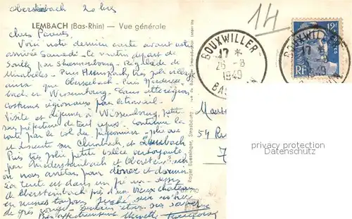 Lembach_Bas_Rhin_Elsass Vue generale Lembach_Bas_Rhin_Elsass