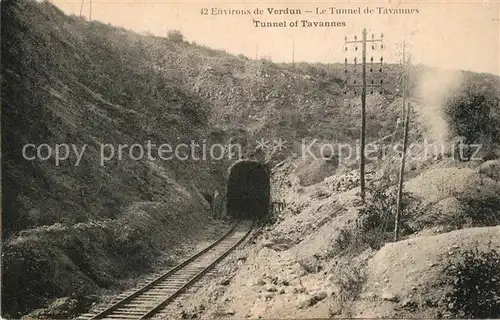 VERDUN_Meuse Tunnel de Tavannes Chemin de fer Verdun Meuse