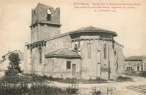 Buzy Eglise detruite Truemmer 1. Weltkrieg Buzy