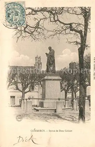 Commercy_Meuse Statue de Dom Calmet Monument Commercy Meuse