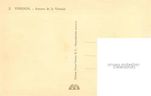 VERDUN_Meuse Avenue de la Victoire Monument Verdun Meuse