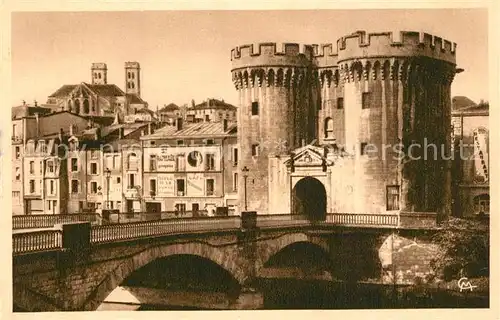 VERDUN_Meuse Porte Chaussee XIVe siecle Cathedrale Pont Verdun Meuse