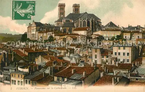 VERDUN_Meuse Panorama sur la Cathedrale Verdun Meuse