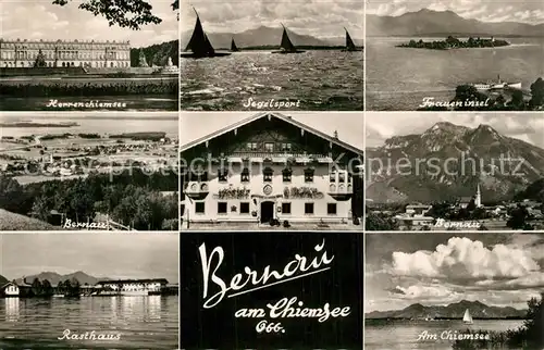 Bernau_Chiemsee Herrenchiemsee Rasthaus Segelsport Hotel Fraueninsel Bernau Chiemsee
