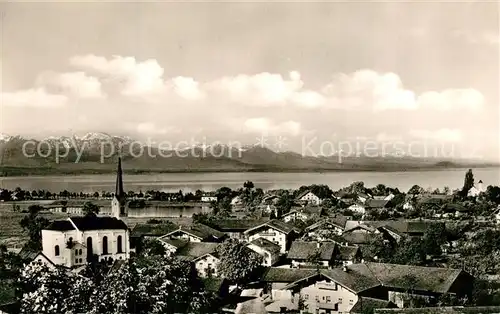Chieming_Chiemsee Panorama Alpenblick Chieming Chiemsee