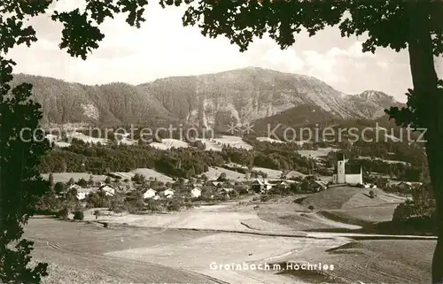 Grainbach Panorama mit Hochries Chiemgauer Alpen Grainbach