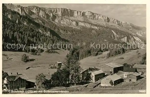 Rohrmoos_Allgaeu Panorama mit Gottesackerwaenden Allgaeuer Alpen Rohrmoos Allgaeu