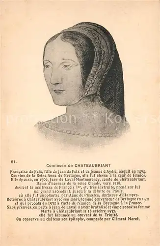 Chateaubriant Comtesse de Chateaubriant Chateaubriant