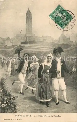 Bourg de Batz_Le Une Noce dapres M Vasselon Bourg de Batz_Le