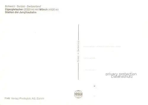 AK / Ansichtskarte Jungfraubahn Station Eigergletscher M?nch Jungfraubahn