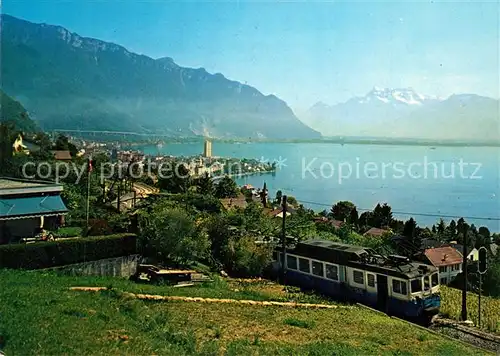 AK / Ansichtskarte Zahnradbahn Montreux M.O.B. Dents du Midi 