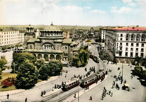 AK / Ansichtskarte Strassenbahn Sofia Leninplatz  