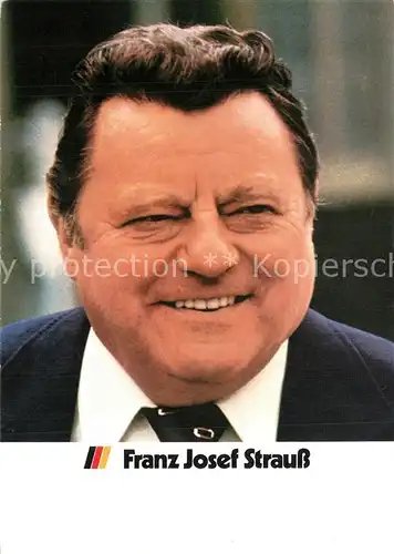 AK / Ansichtskarte Politiker Franz Josef Strauss  Politiker