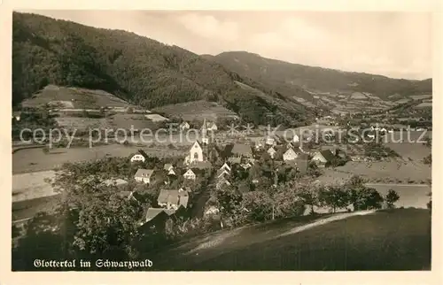 AK / Ansichtskarte Unterglottertal Panorama Schwarzwald Unterglottertal