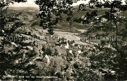 AK / Ansichtskarte Muggendorf_Fraenkische_Schweiz Panorama Blick von der Rosenmuellershoehle Muggendorf_Fraenkische