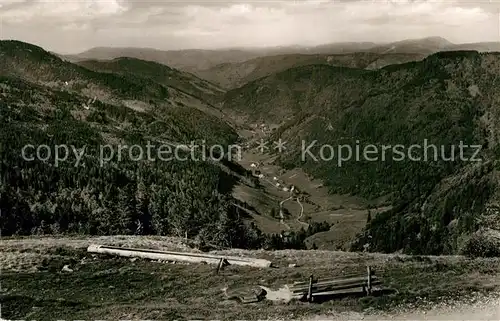 AK / Ansichtskarte Feldberg_Schwarzwald Panorama Blick ins Wiesental Feldberg Schwarzwald