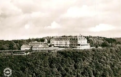 AK / Ansichtskarte Koenigswinter Hotel Petersberg Siebengebirge Fliegeraufnahme Koenigswinter