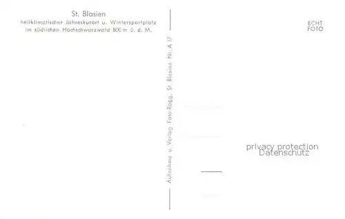 AK / Ansichtskarte St_Blasien Heilklimatischer Kurort im Schwarzwald Dom St. Blasius St_Blasien