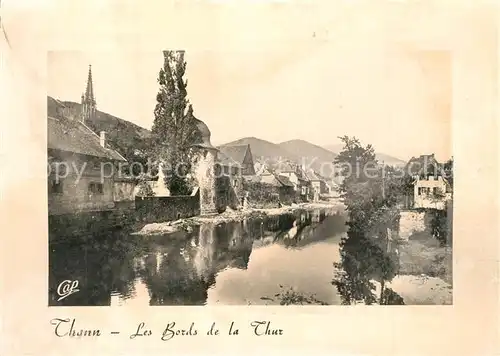 AK / Ansichtskarte Thann_Haut_Rhin_Elsass Les bords de la Thur Thann_Haut_Rhin_Elsass