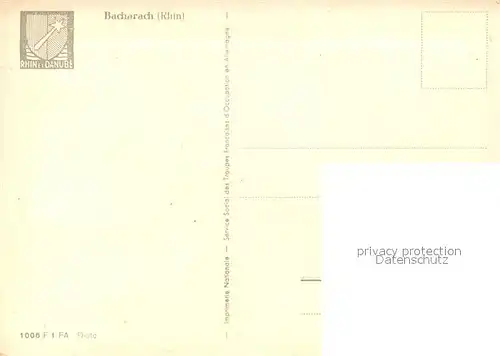 AK / Ansichtskarte Bacharach_Rhein Teilansicht Turm Kirche Wernerkapelle Bacharach Rhein