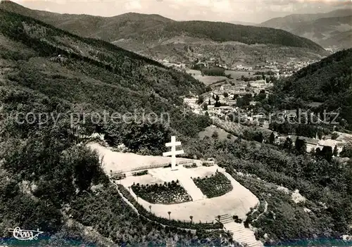 AK / Ansichtskarte Thann_Haut_Rhin_Elsass Monument de la Resistance Bitschwiller Vallee de Thur vue aerienne Thann_Haut_Rhin_Elsass