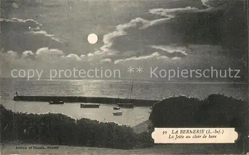 AK / Ansichtskarte La_Bernerie en Retz La Jetee au clair de lune La_Bernerie en Retz