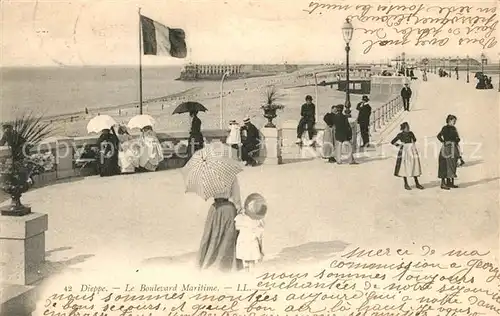 AK / Ansichtskarte Dieppe_Seine Maritime Le Boulevard Maritime Dieppe Seine Maritime