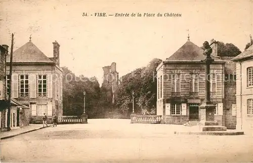 AK / Ansichtskarte Vire_Saone et Loire Entree de la Place du Chateau Vire Saone et Loire