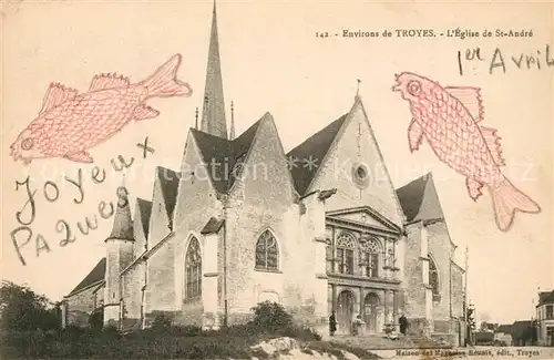AK / Ansichtskarte Saint Julien les Villas Eglise de St Andre Saint Julien les Villas