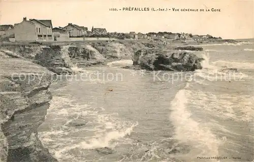 AK / Ansichtskarte Prefailles Vue generale de la Cote Prefailles