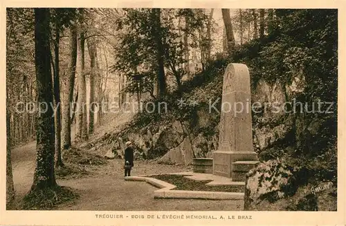 AK / Ansichtskarte Treguier_Cotes_d_Armor Bois de leveche Memorial A le Braz Treguier_Cotes_d_Armor