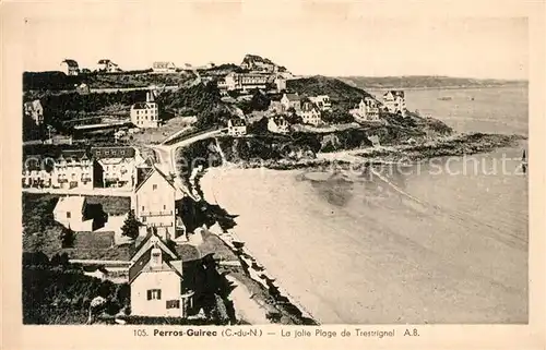 AK / Ansichtskarte Perros Guirec La jolie Plage de Trestrignel Perros Guirec