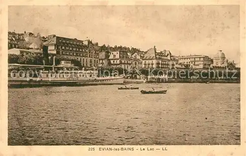 AK / Ansichtskarte Evian les Bains_Haute_Savoie Le Lac Evian les Bains_Haute