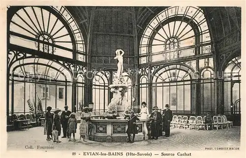 AK / Ansichtskarte Evian les Bains_Haute_Savoie Source Cachat Evian les Bains_Haute
