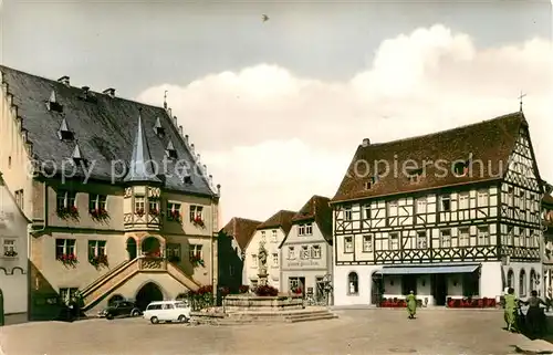 AK / Ansichtskarte Volkach Marktplatz Volkach