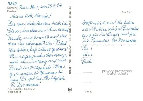 AK / Ansichtskarte Kamenz_Sachsen Teilansicht Kirchen Kamenz Sachsen