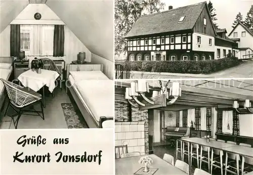 AK / Ansichtskarte Jonsdorf Landesverbandsheim Haus Gertrud Zimmer Gaststube Jonsdorf