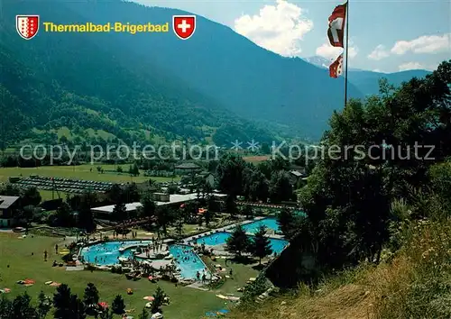 AK / Ansichtskarte Brigerbad Freiluft Thermal Schwimmbaeder Brigerbad