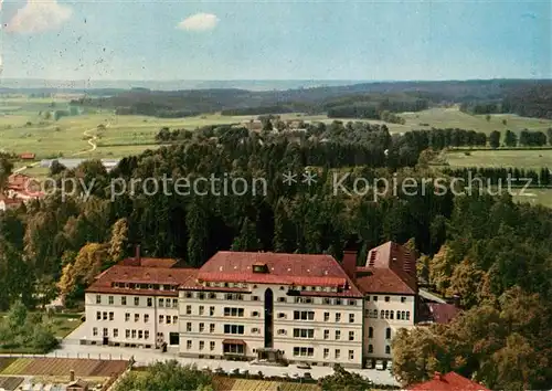 AK / Ansichtskarte Bad_Woerishofen Privatkrankenhaus Kneippianium Fliegeraufnahme Bad_Woerishofen
