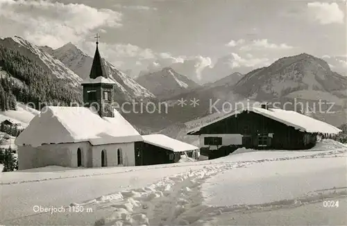 AK / Ansichtskarte Oberjoch Hoechstes Berg  und Skidorf Deutschlands Winterpanorama Allgaeuer Alpen Oberjoch