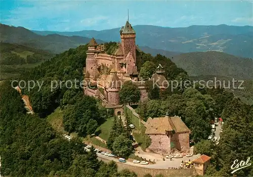 AK / Ansichtskarte Haut Koenigsbourg_Hohkoenigsburg Chateau vue aerienne Haut Koenigsbourg